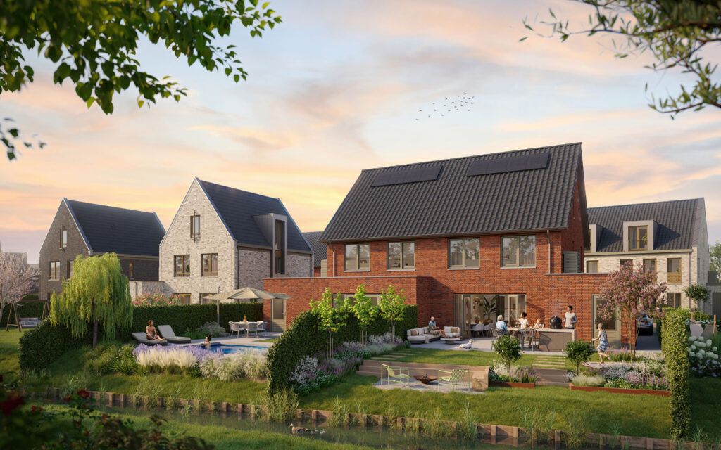 Twee-onder-een-kapwoningen bouwnummers 127 en 128